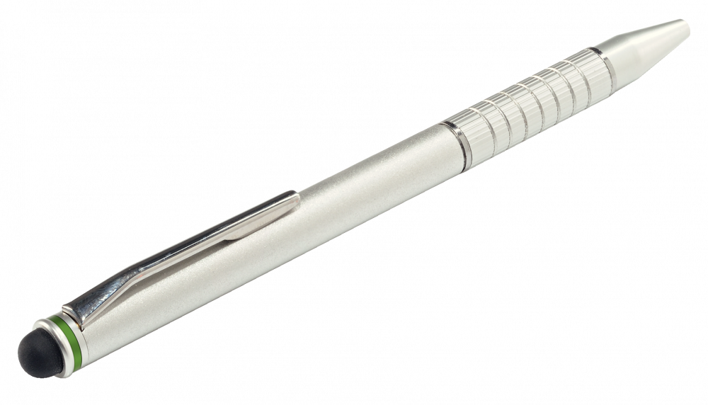 Długopis z rysikiem do smartfonów i tabletów Leitz Complete, 2w1, srebrny