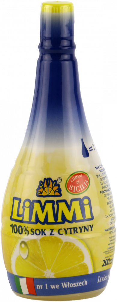 Sok z cytryn sycylijskich Limmi Index Food, 200ml