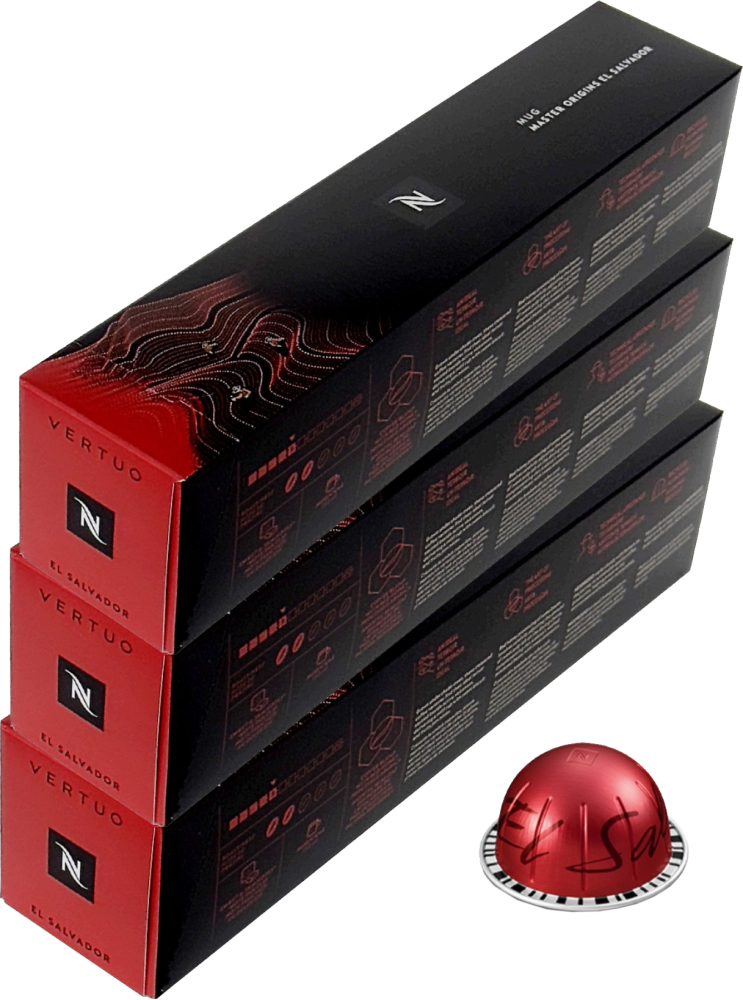 3x Kapsułki do ekspresu Nespresso Master Origins Vertuo El Salvador, 10 sztuk