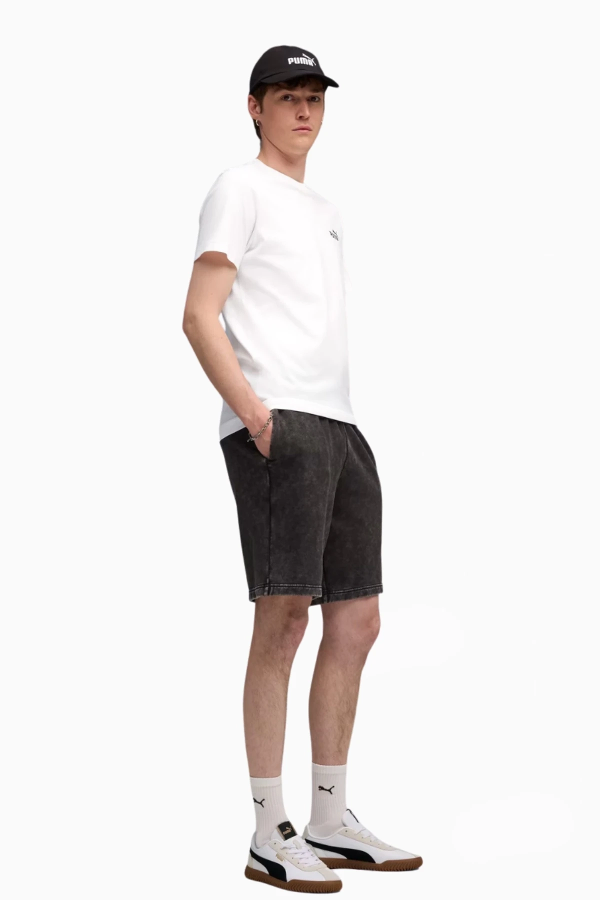 Spodenki Puma Essentials Elevated Relaxed Wash - Czarny