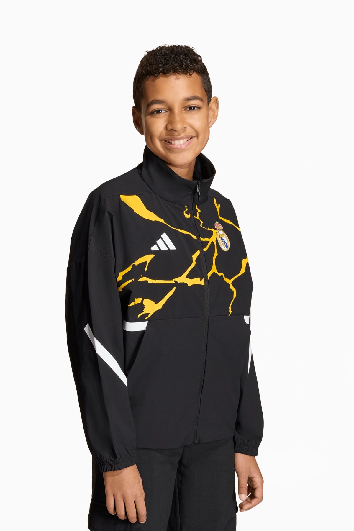 Kurtka adidas Real Madryt x Marvel 25/26 Z.N.E. Anthem Junior - Czarny
