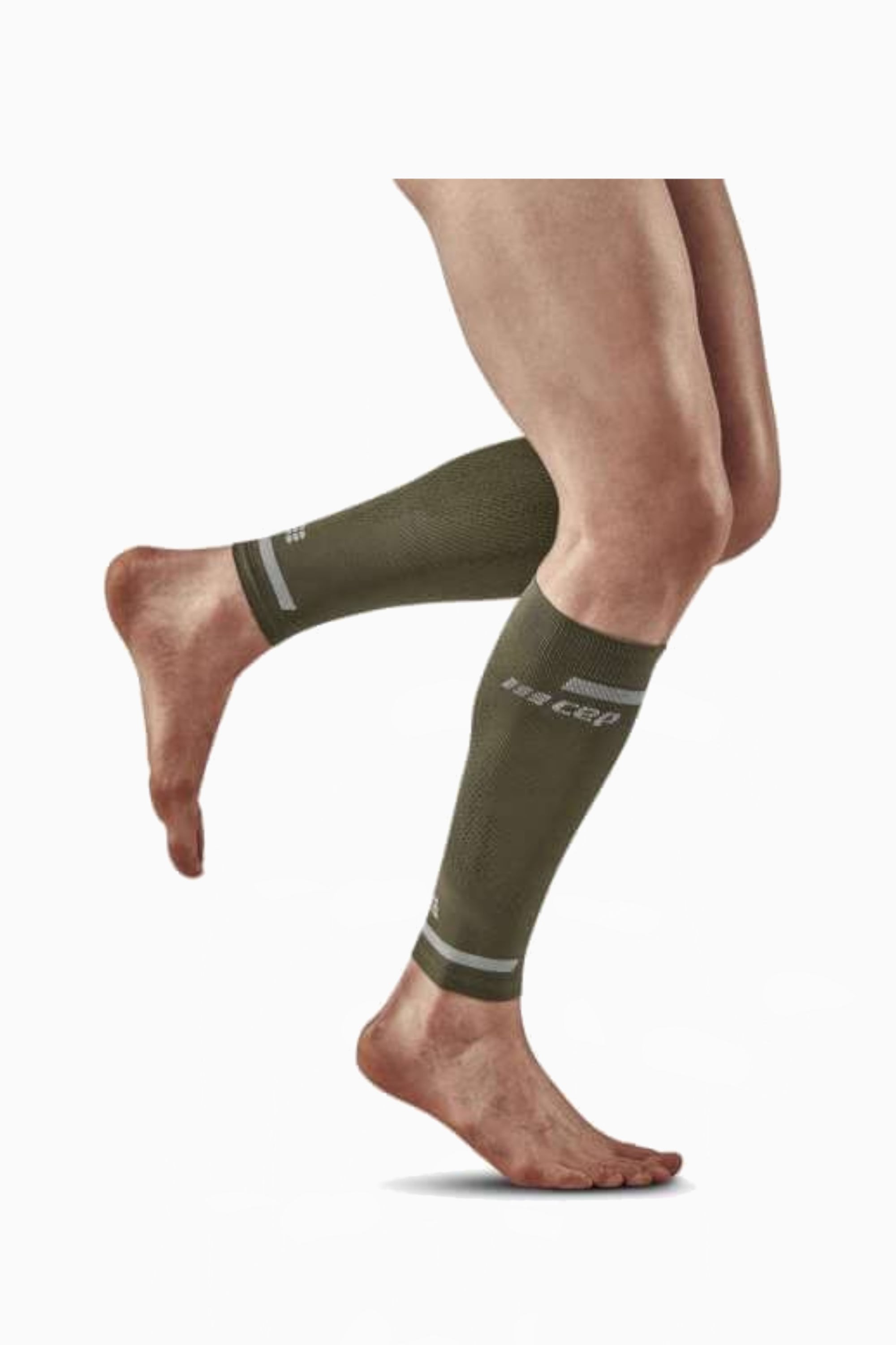 Opaski kompresyjne CEP The Run Calf Sleeves - Zielony