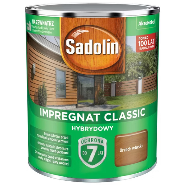 Impregnat ochronno-dekoracyjny hybrydowy Classic 0,75L Orzech włoski Sadolin