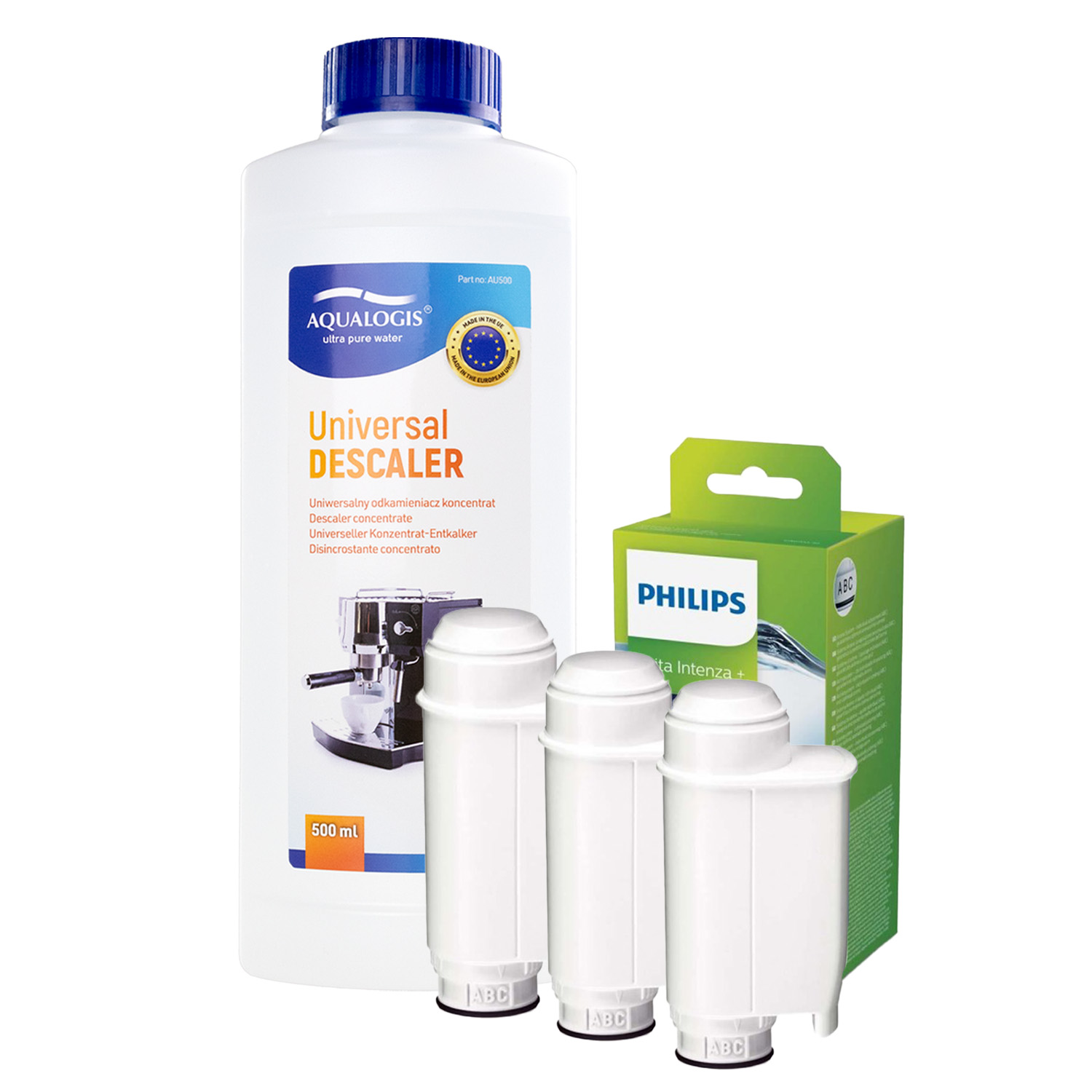 3x Filtr CA6702/10 Do Ekspresu Philips + Odkamieniacz Uniwersalny 0,5L
