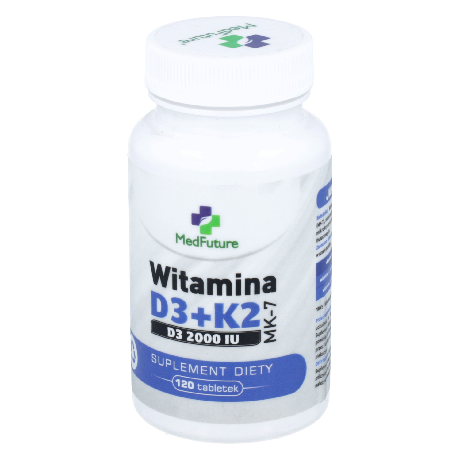 Medfuture witamina d3 + k2, 120 tabletek