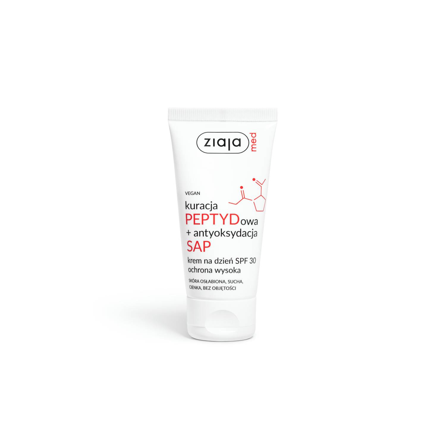 Ziaja med - kuracja peptydowa, krem na dzień spf 30, 50 ml