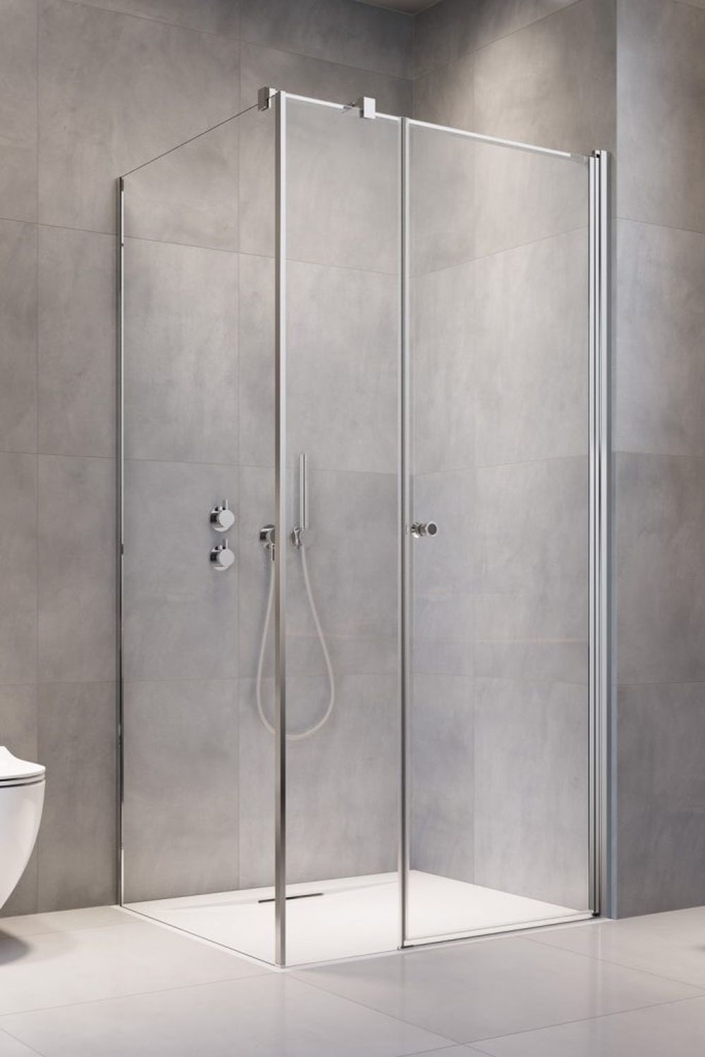Radaway Eos KDS I kabina prysznicowa 140x100 cm prostokątna prawa chrom/szkło przezroczyste 137558-01-01R