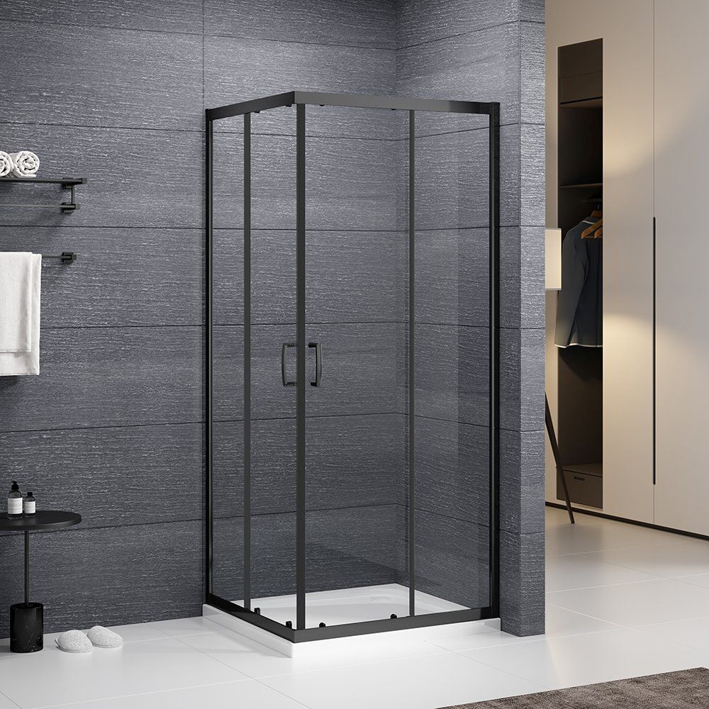 Roth Sundis Square Black kabina prysznicowa 90x90 cm czarny mat/szkło przezroczyste N0789