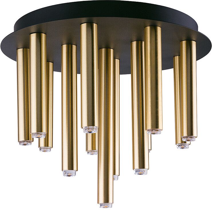 Nowodvorski Lighting Stalactite lampa podsufitowa 13x10 W czarna-mosiądz 9054