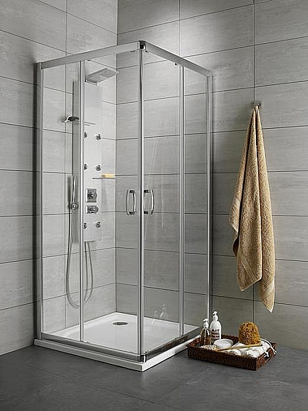 Radaway Premium Plus D kabina prysznicowa 100x90 cm prostokątna chrom/szkło przezroczyste 30436-01-01N - Wysyłka w 24h