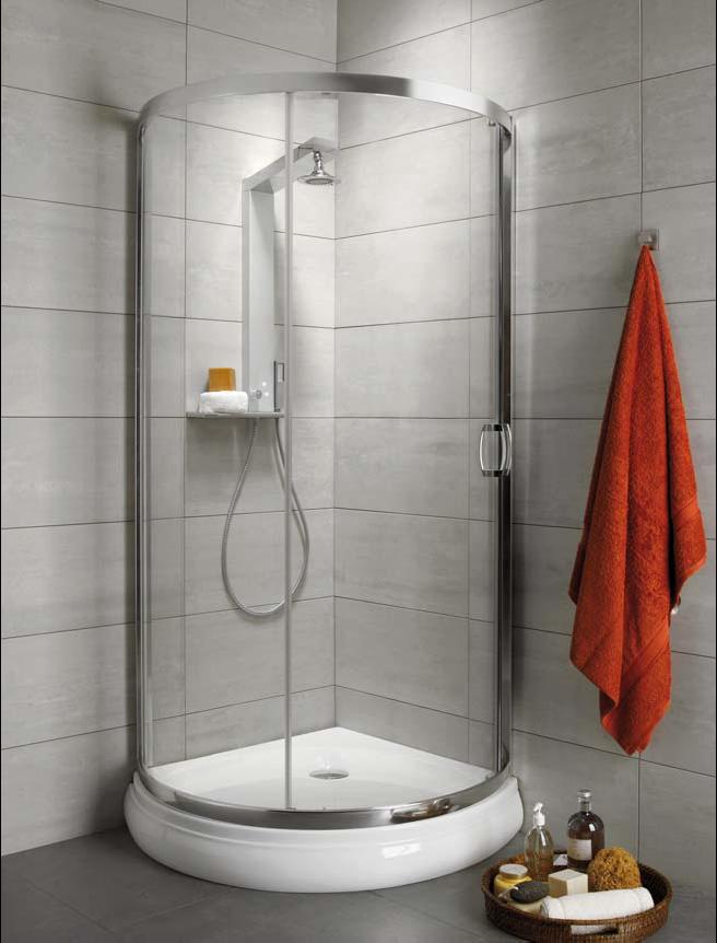 Radaway Premium Plus B kabina prysznicowa 90x90 cm półokrągła chrom/szkło przezroczyste 30473-01-01N