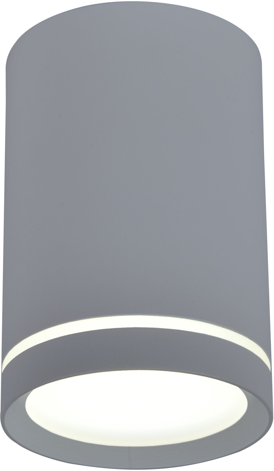 Candellux Tuba lampa podsufitowa 1x15W szara 2276007