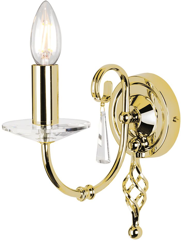 Elstead Lighting Aegean kinkiet 1x60 W polerowany mosiądz AG1-POL-BRASS