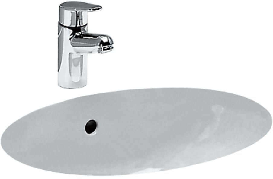 Laufen Birova umywalka 49x35,5 cm owalna podblatowa biała H8111910000001