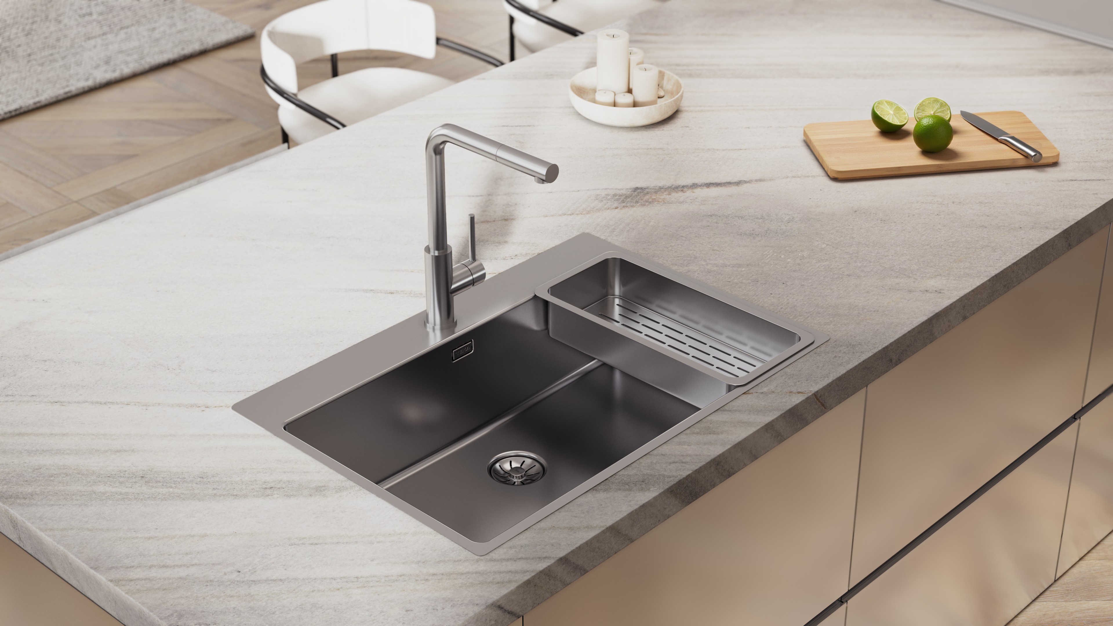 Teka Forline zlewozmywak z akcesoriami 75x51 cm stal 115000083 - Wysyłka w 24h