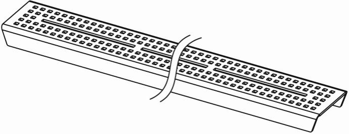Tece Drainline ruszt 100 cm prosty Quadratum mat 601051