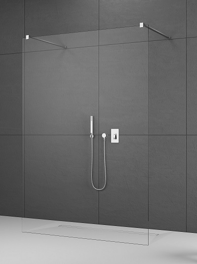 Radaway Modo New I ścianka prysznicowa 150 cm chrom połysk/szkło przezroczyste 388154-01-01