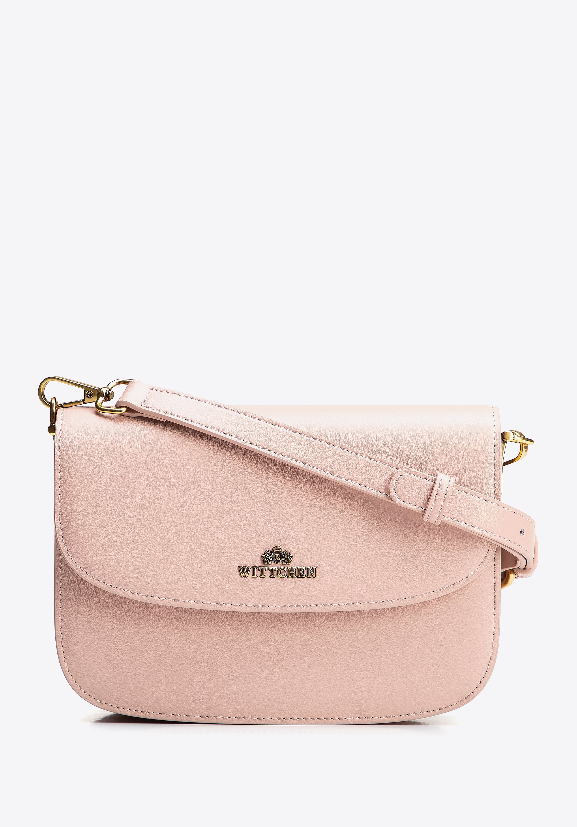 Damska crossbody ze skóry naturalnej różowa