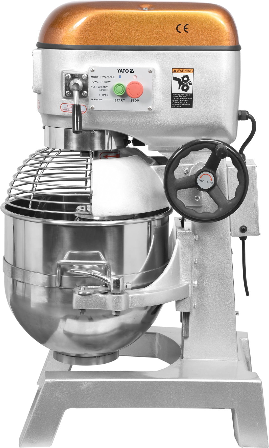 Mikser planetarny 40L 1500W, 3 prędkości