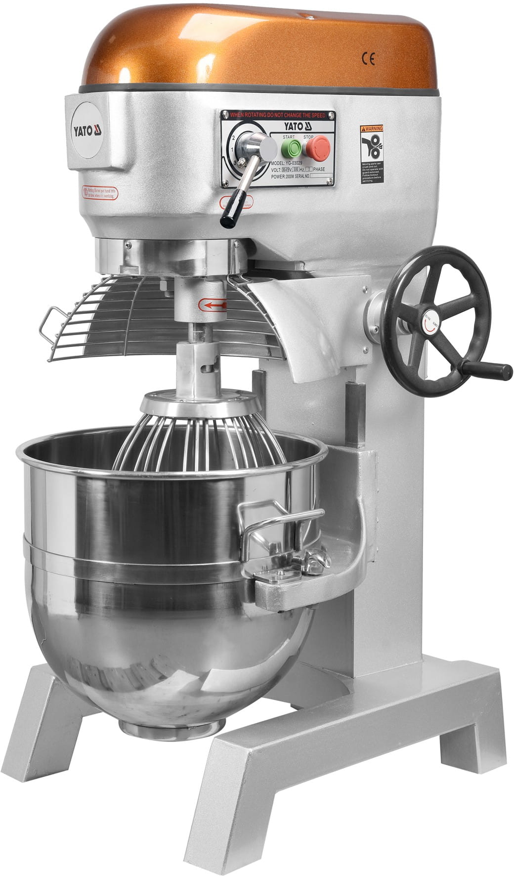 Mikser planetarny 60L, siła, 2kW, 3 prędkości