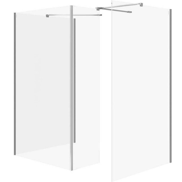 CERSANIT Kabina prysznicowa walk-in MILLE z ruchomą ścianką 90x90x90x