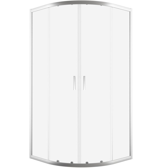 NEW TRENDY Kabina prysznicowa półokrągła SUVIA 2D R55 80x80x190 chrom