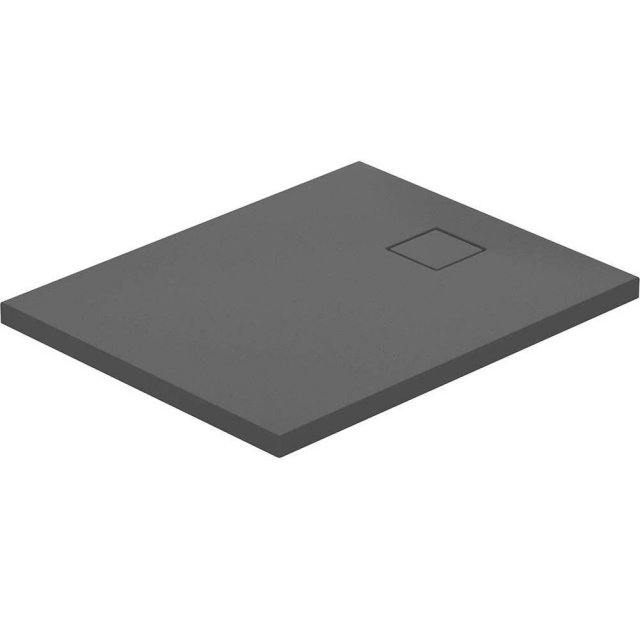 CERSANIT Brodzik prostokątny TAKO SLIM 100x80x4,5 szary mat z syfonem