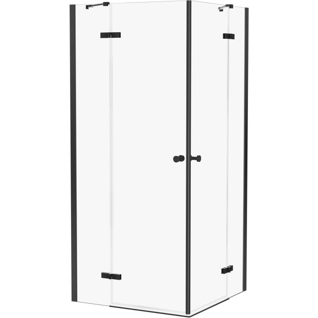 NEW TRENDY Kabina prysznicowa prostokątna KALIBRA BLACK 2D 80x100x195