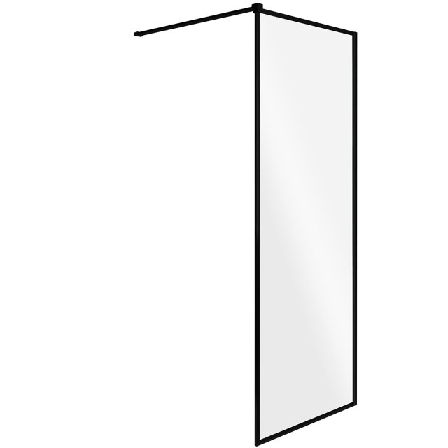 BESCO Kabina prysznicowa WALK-IN TOCA BLACK 110x190 szkło transparent