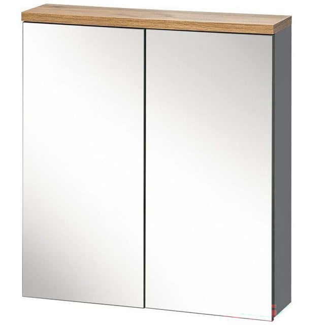 COMAD Szafka z lustrem BALI grafit 840 - 60 cm do samodzielnego monta