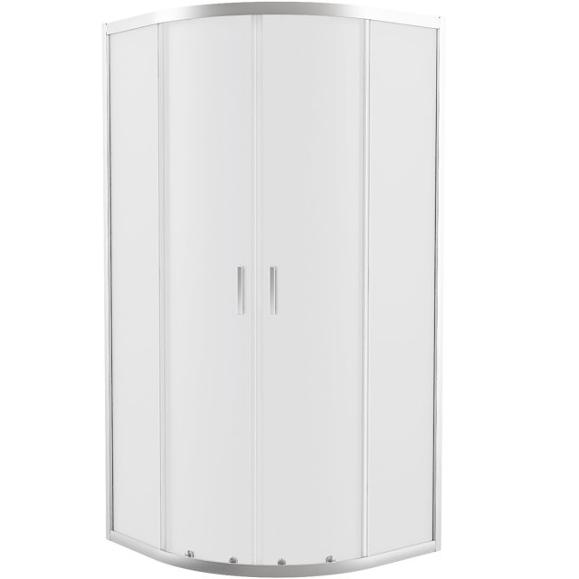 NEW TRENDY Kabina prysznicowa półokrągła SUVIA 2D R55 90x90x190 chrom