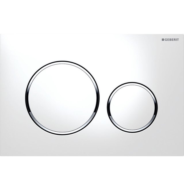 GEBERIT Przycisk do spłuczek Sigma20 246x164x12 mm biały/chrom błyszc