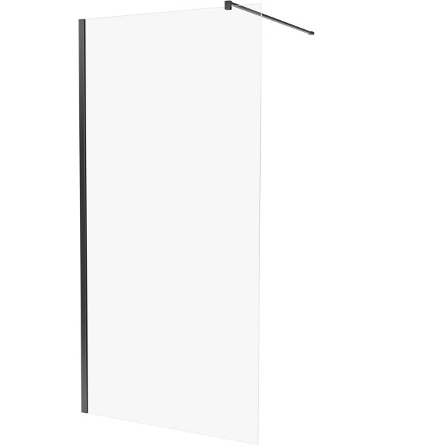 Kabina prysznicowa walk-in ALLURIA BLACK MATT 80x200 TER-0247