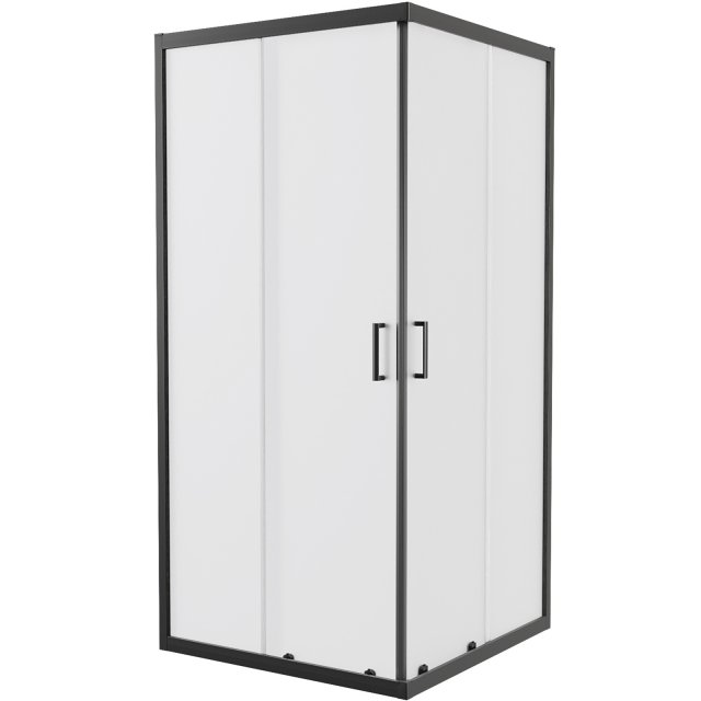 NEW TRENDY Kabina prysznicowa kwadratowa SUVIA BLACK 2D 80x80x190 K-5