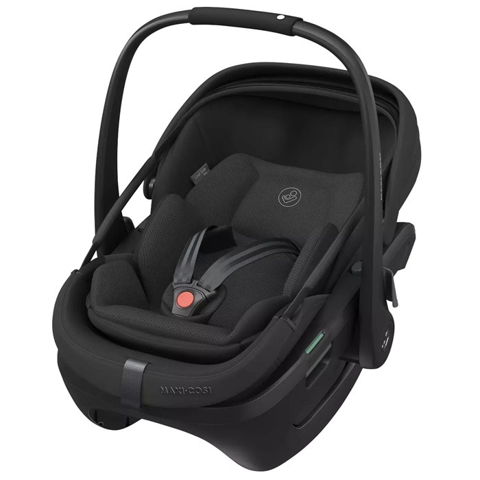 Maxi-Cosi Coral Slide Pro - fotelik samochodowy 40-87 cm z ultralekkim miękkim nosidłem-Black Onyx