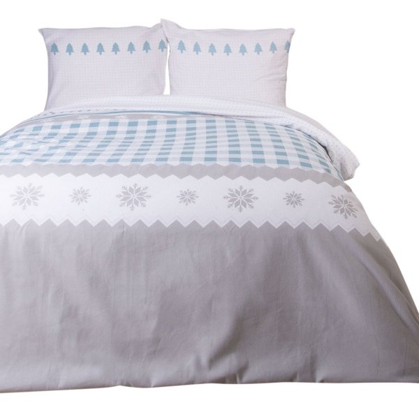 Pościel flanelowa, gruba FLANELA 160x200 wz. 31496/2 kolekcja FlaneLOVE