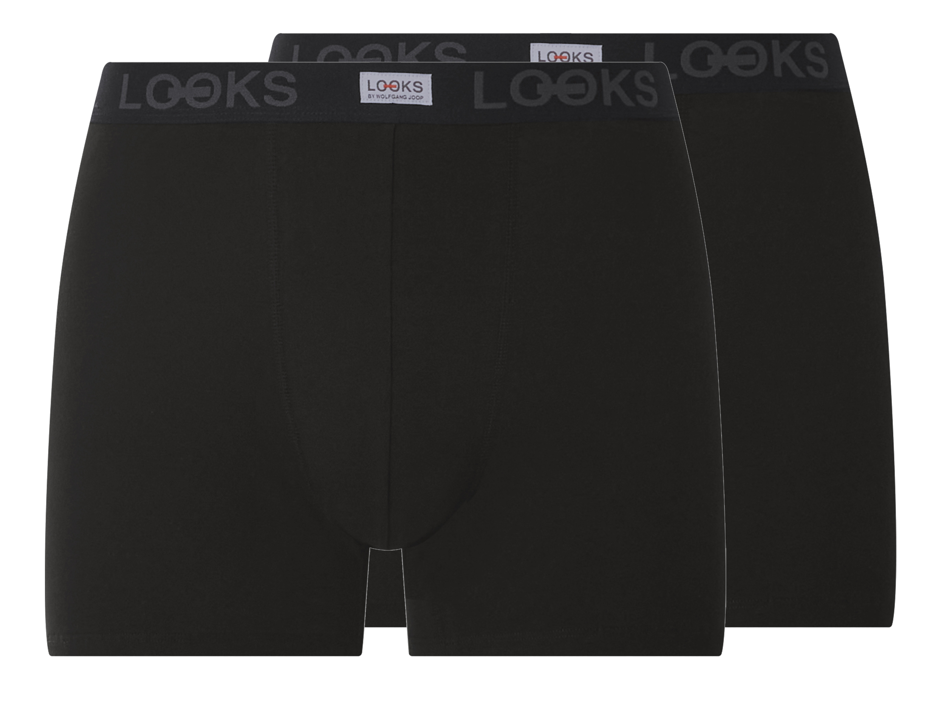 Looks by Wolfgang Joop Bokserki męskie z bawełną, 2 pary Czarny, L