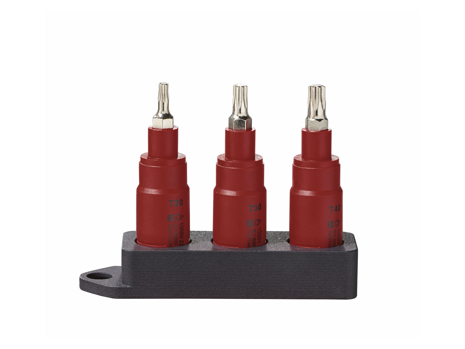 Parkside Zestaw bitów i nasadek / zestaw nasadek / grzechotka 3/8", 1000 V Zestaw bitów Torx, 3 elementy