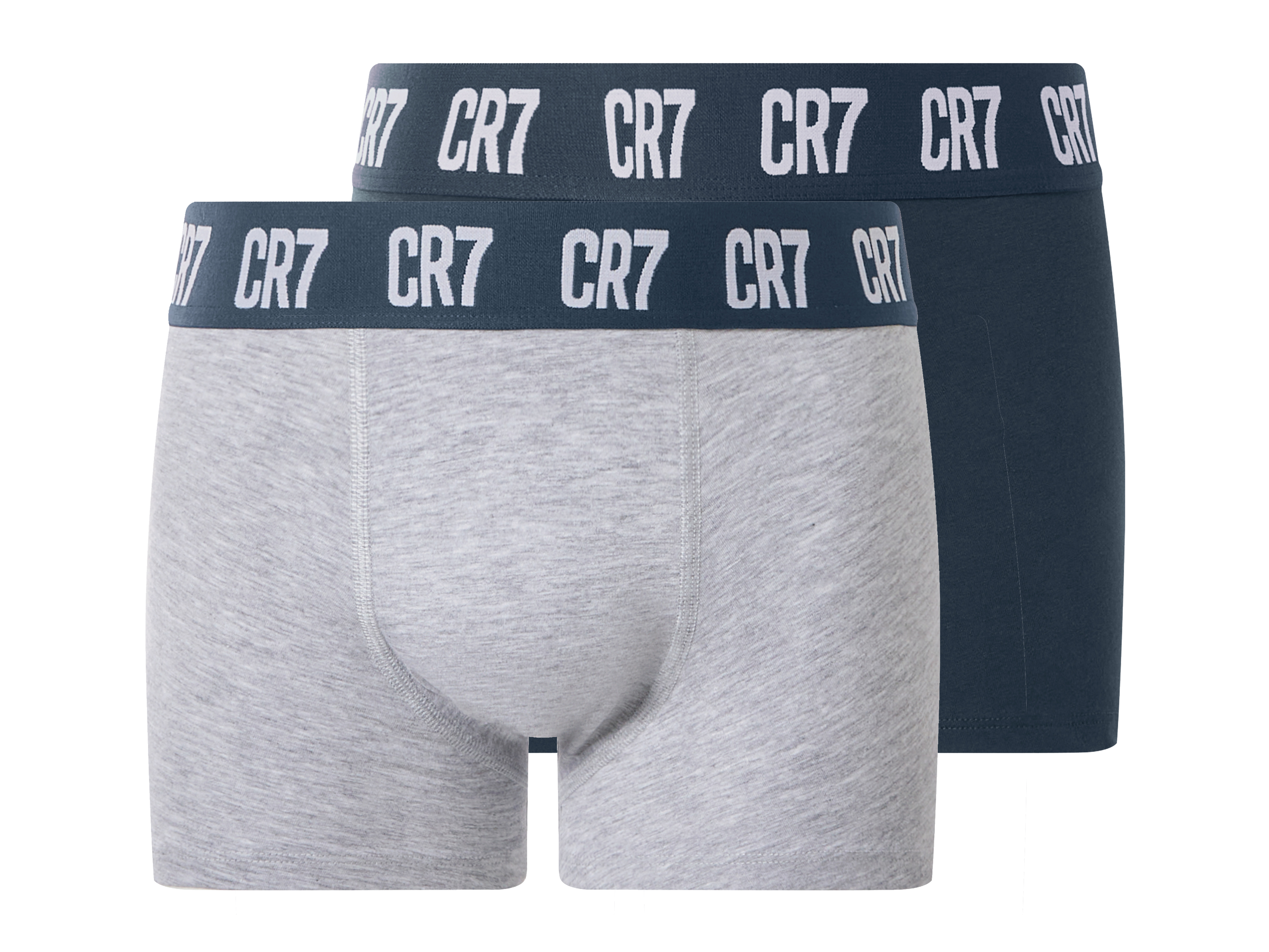 CR7 Bokserki chłopięce, 2 sztuki Granatowy/szary, 134/140
