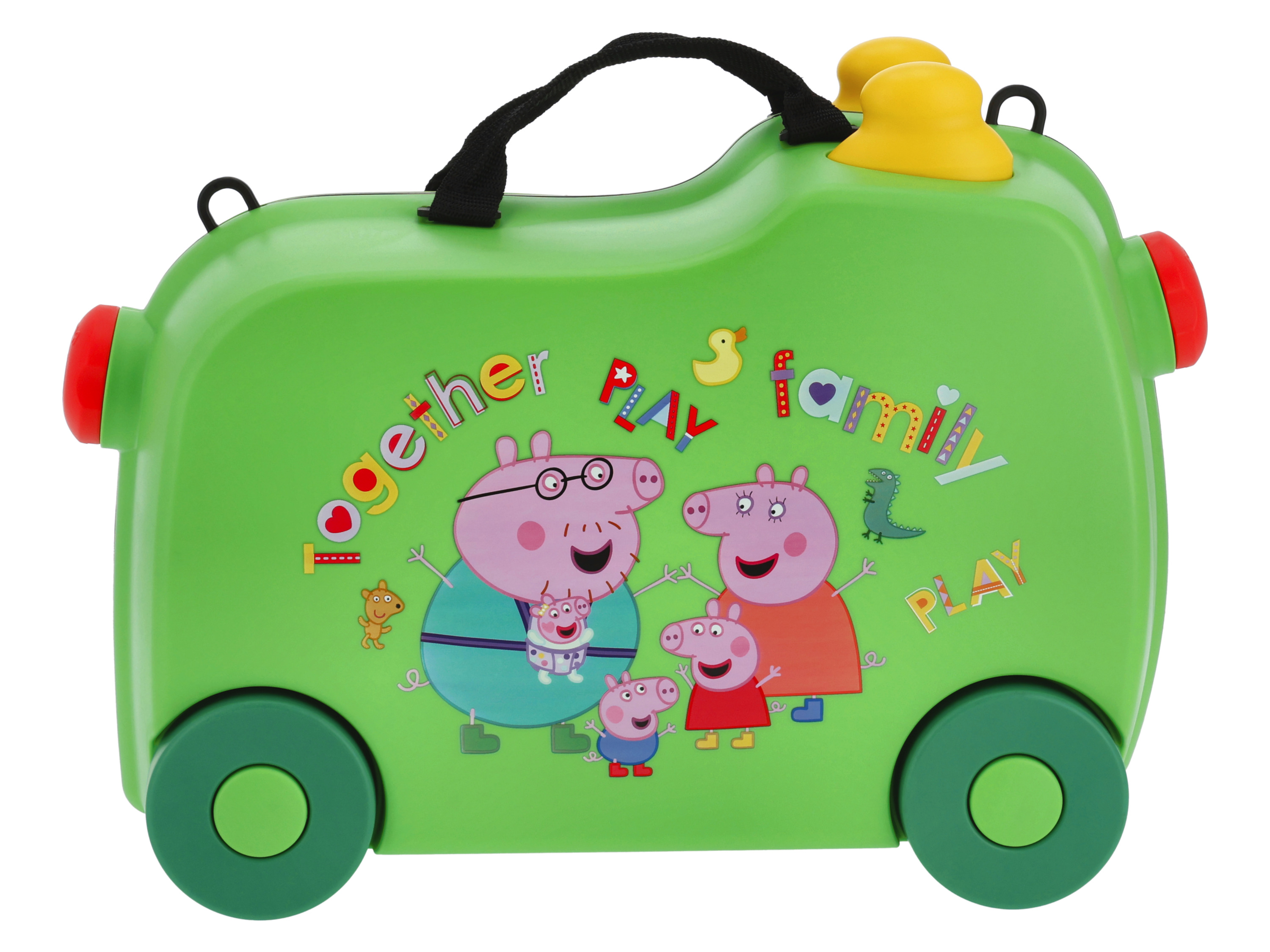 Walizka dziecięca z bohaterami bajki Świnka Peppa Zielony