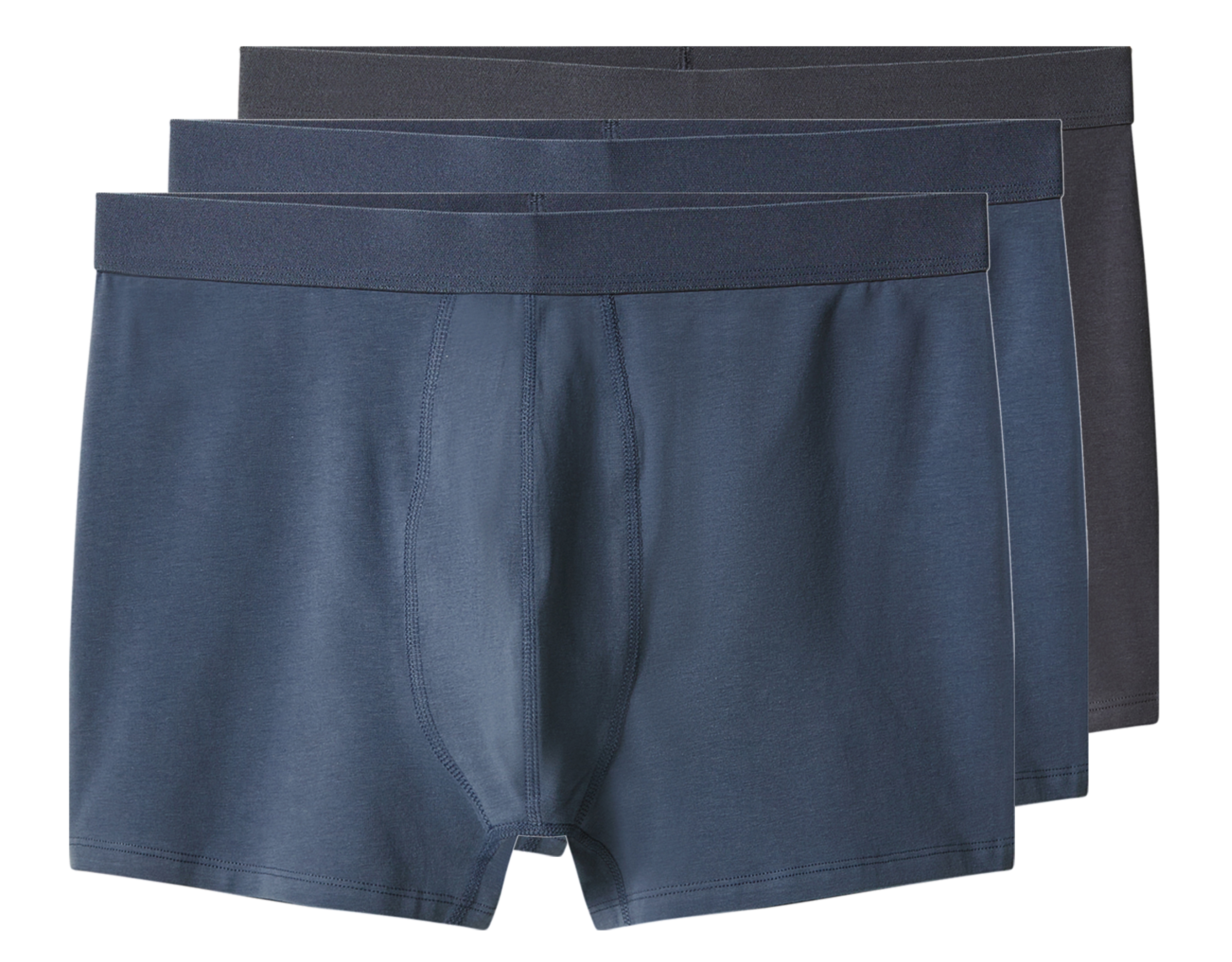 esmara Men Bokserki męskie z bawełną, 3 pary Ciemnoszary/ciemnoniebieski, 10/4Xl