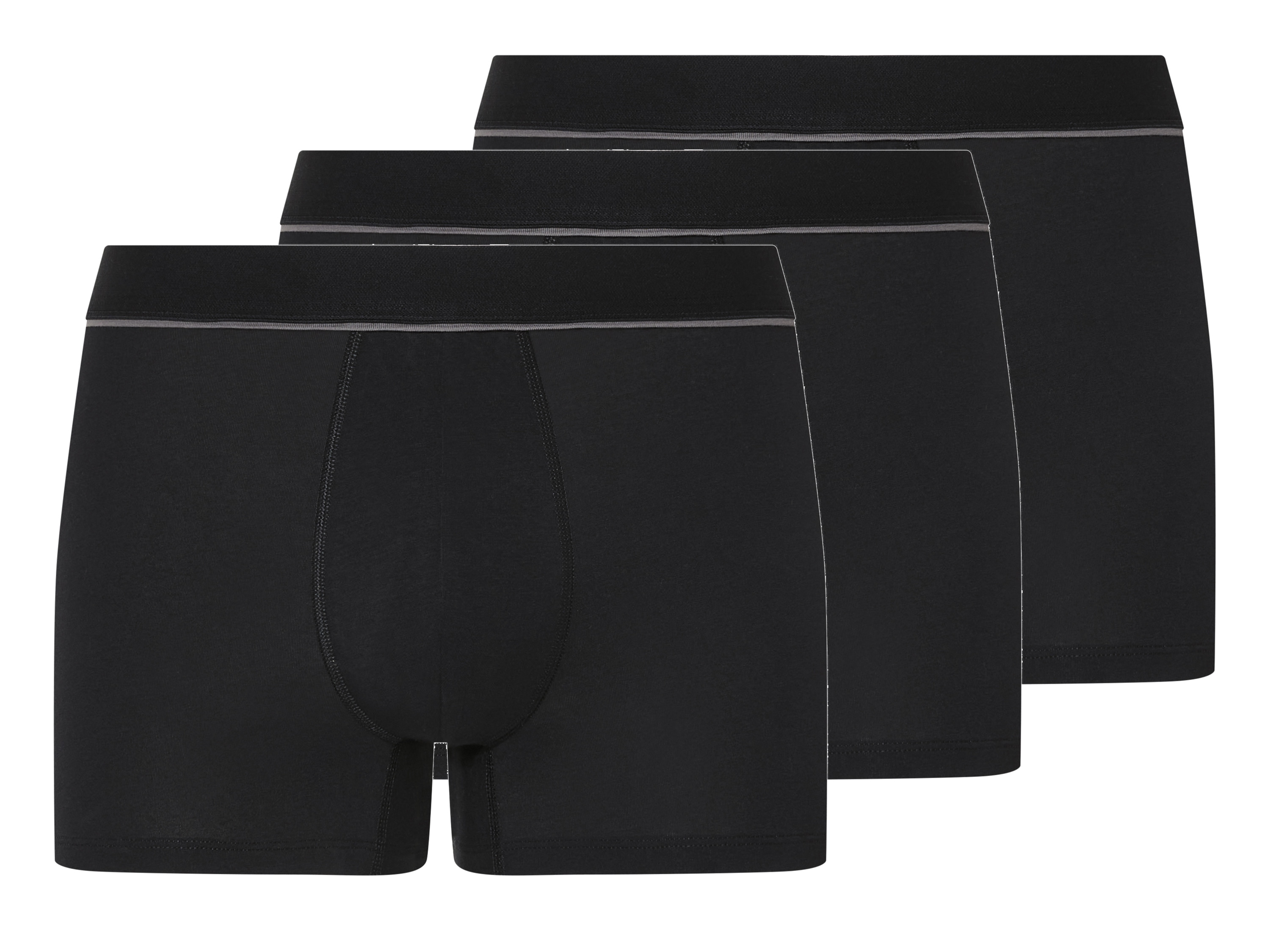 esmara Men Bokserki męskie z biobawełną, 3 pary Czarny, 7/Xl