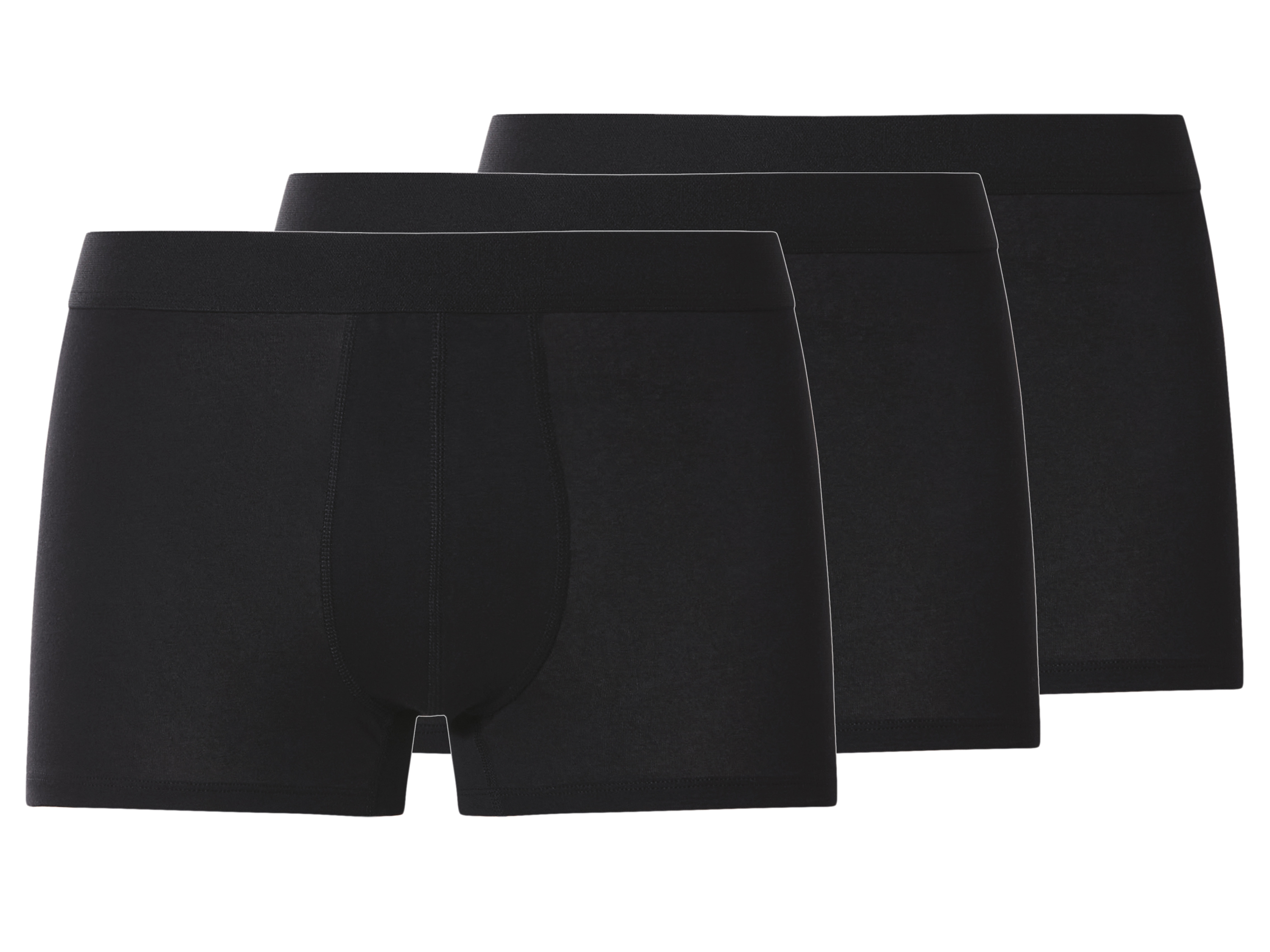 esmara Men Bokserki męskie z bawełną, 3 pary Czarny, 7/Xl