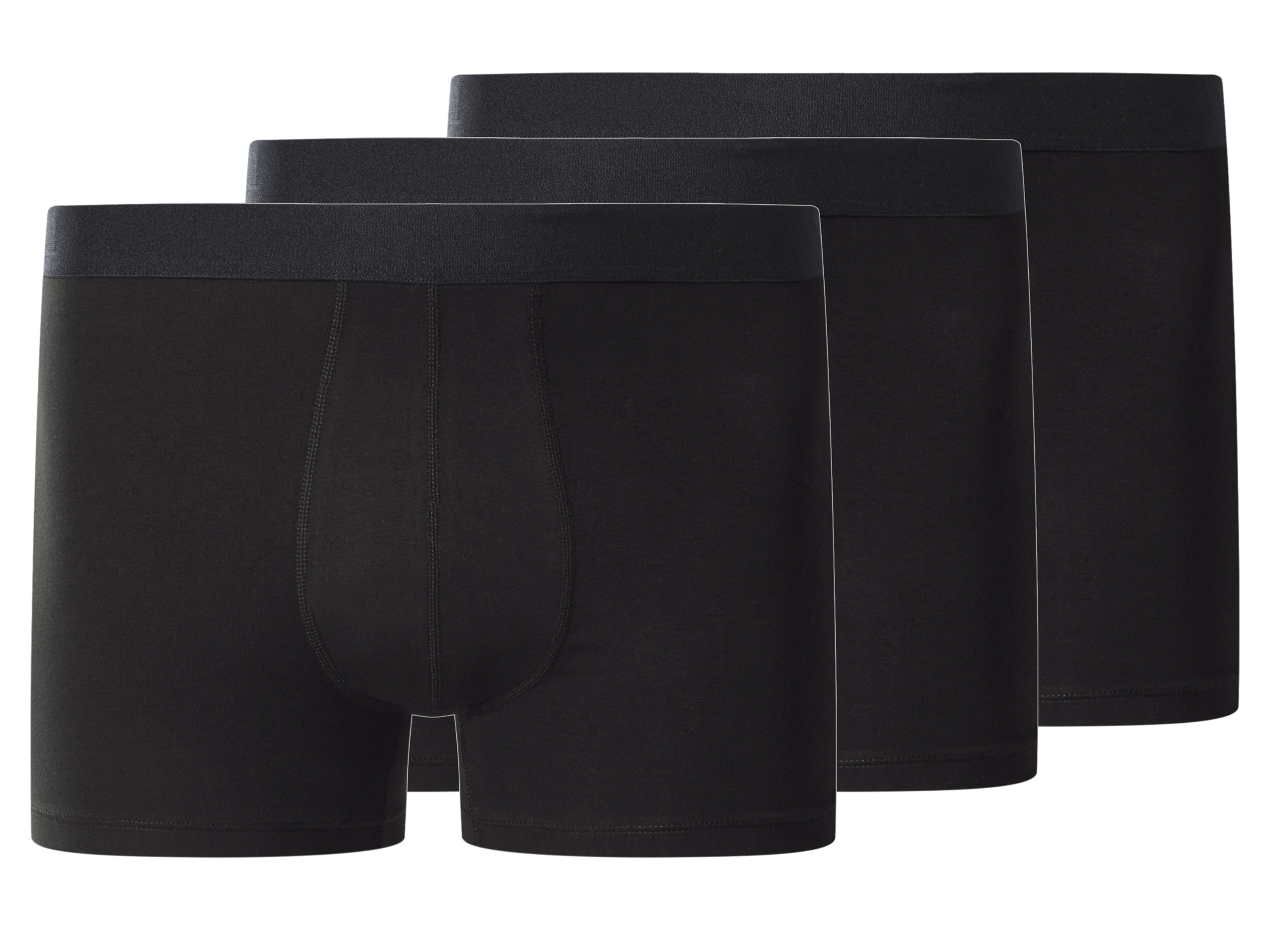 esmara Men Bokserki męskie z bawełną, 3 pary Czarny, 10/4Xl