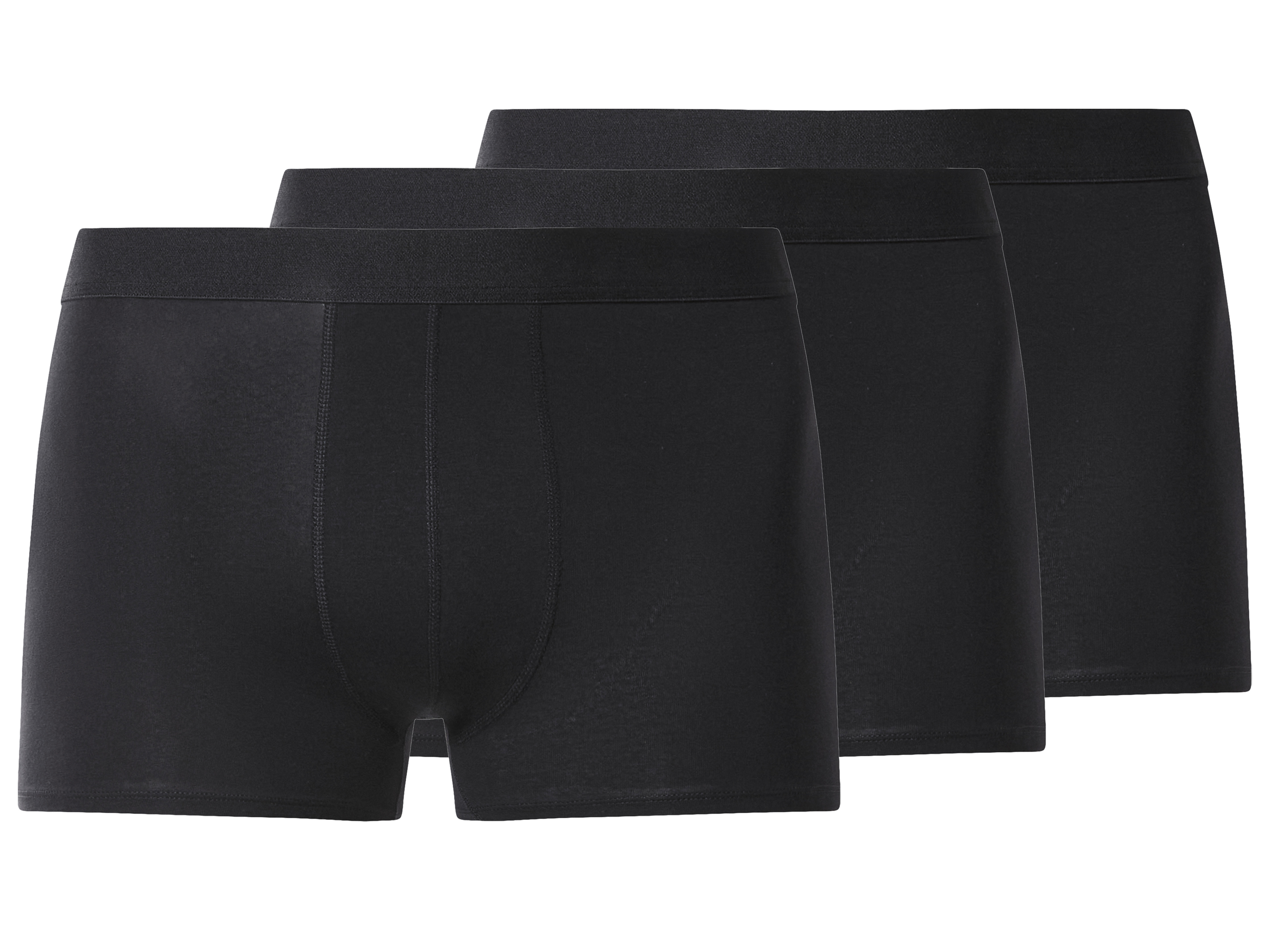 esmara Men Bokserki męskie z bawełną, 3 pary Czarny, 10/4Xl