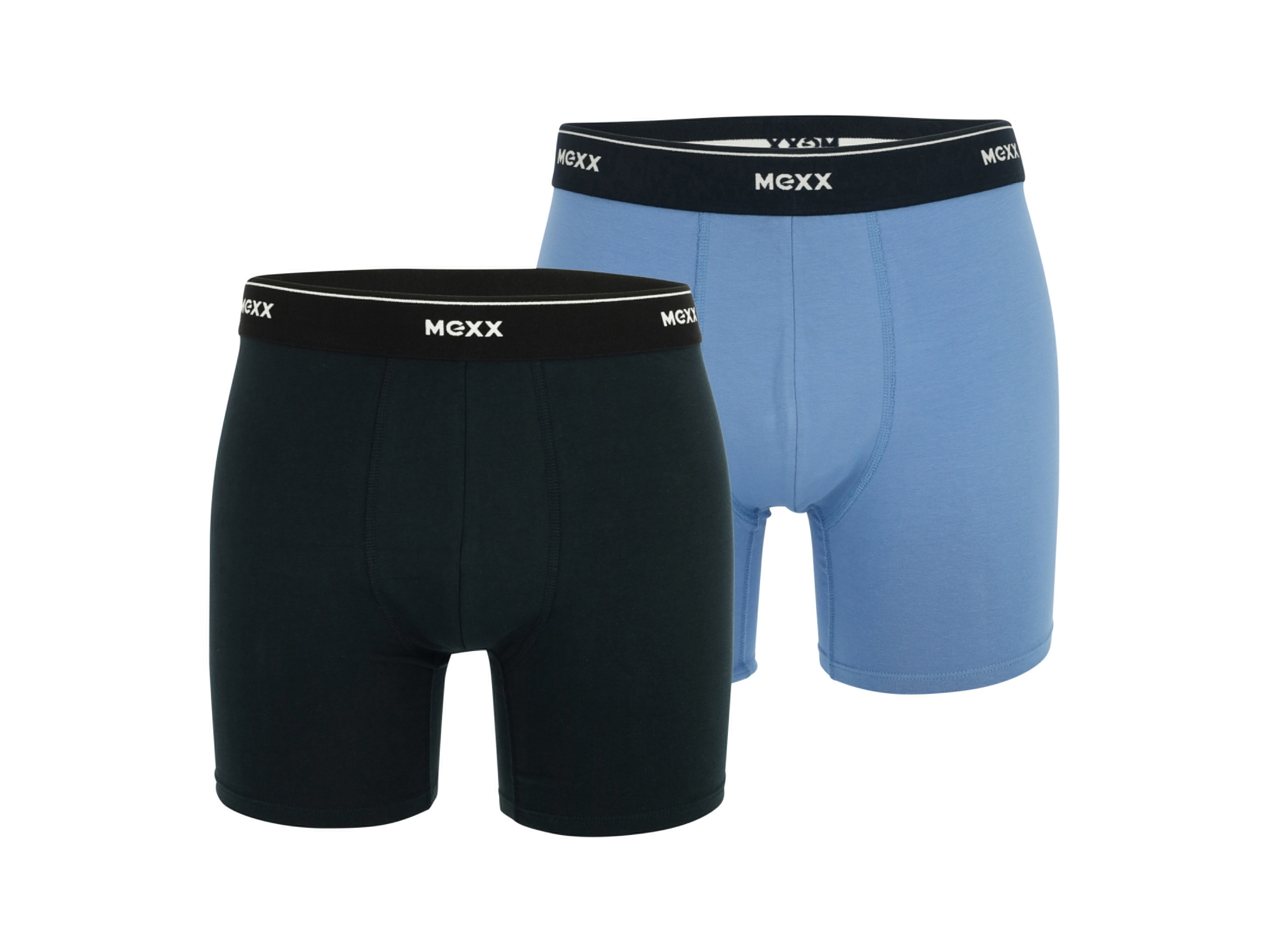 Mexx Bokserki męskie z bawełną, 2 pary Granatowy/niebieski, M