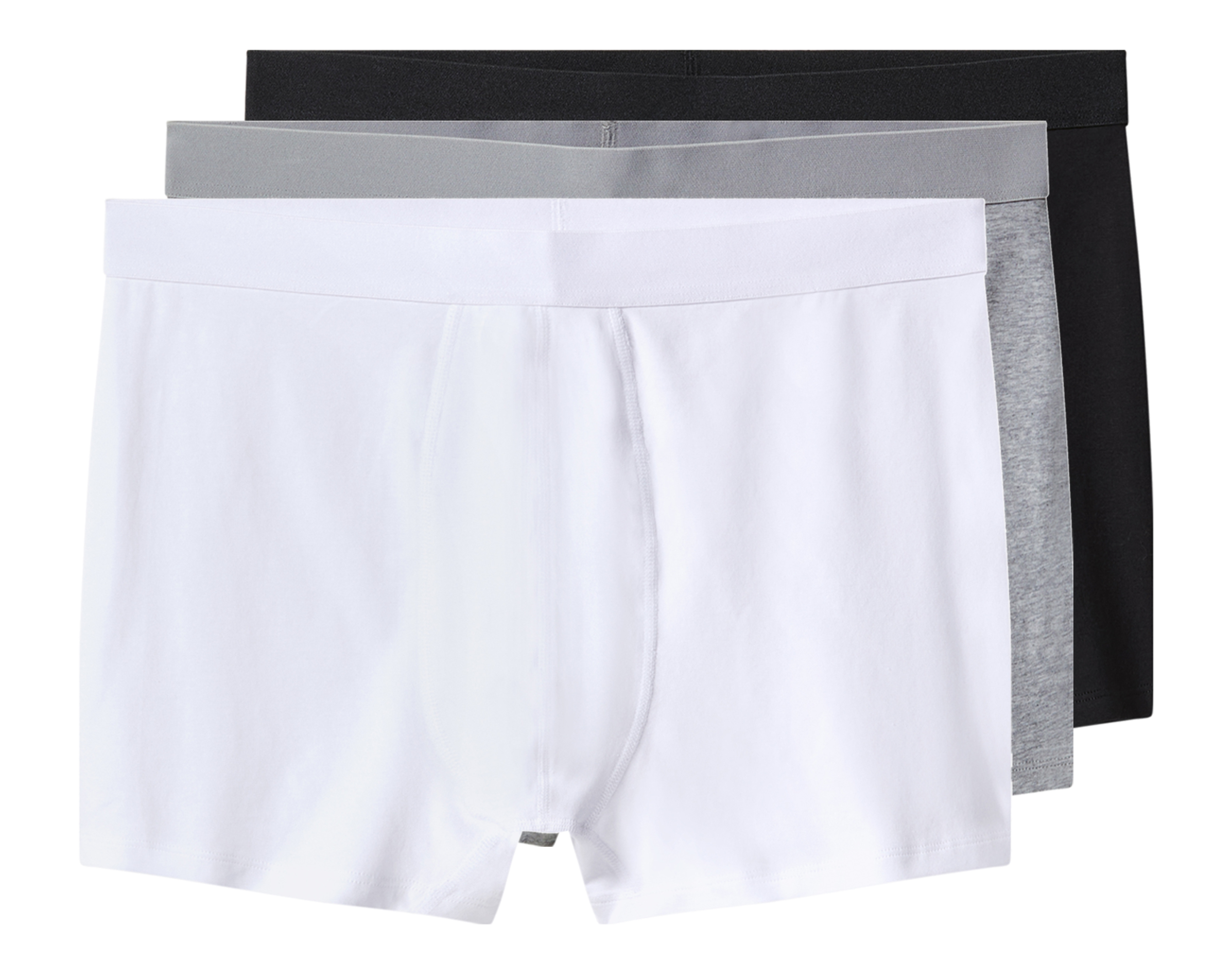 esmara Men Bokserki męskie z bawełną, 3 pary Czarny/ szary/ biały, 8/Xxl