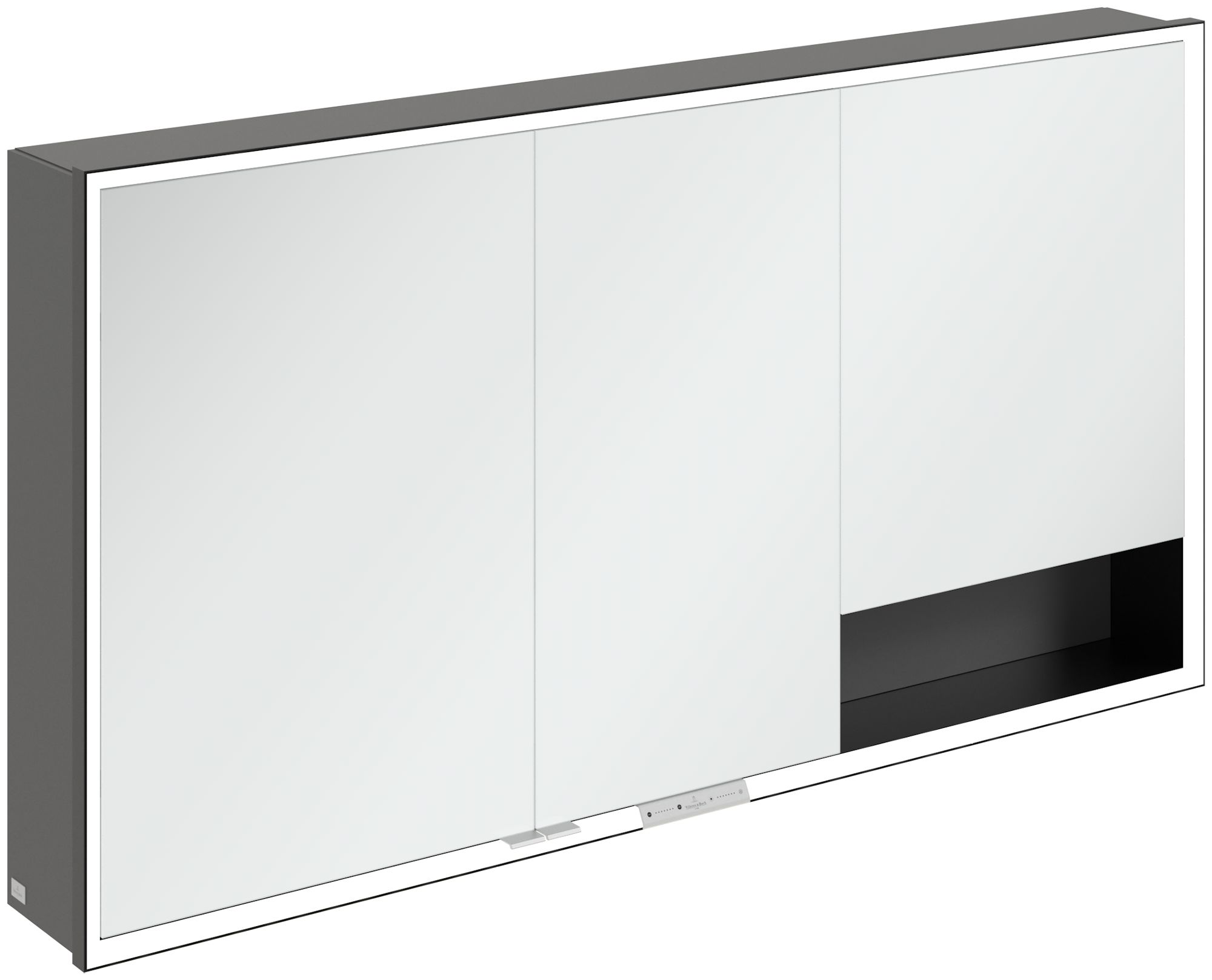Darmowa Dostawa - Szafka 140x16.8x75 cm z lustrem czarna-grafitowa Villeroy & Boch My View+ B48114VR