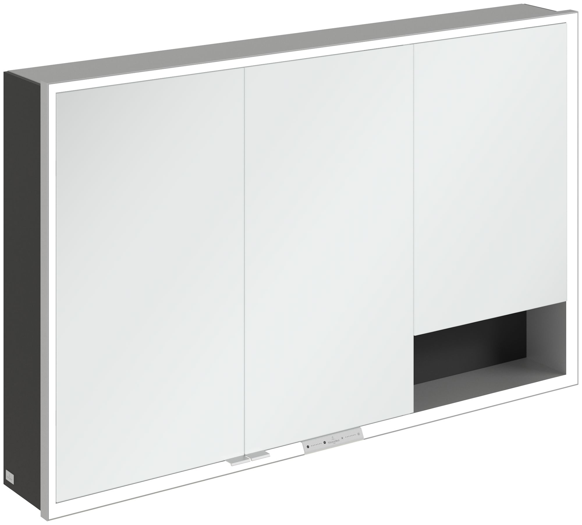 Darmowa Dostawa - Szafka 120x16.8x75 cm z lustrem czarna Villeroy & Boch My View+ A48112VL