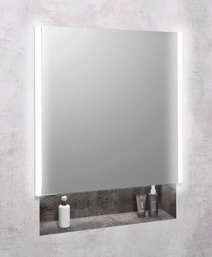Darmowa Dostawa - Szafka 65.2x16.5x70 cm z lustrem szary Sapho Integra IN065